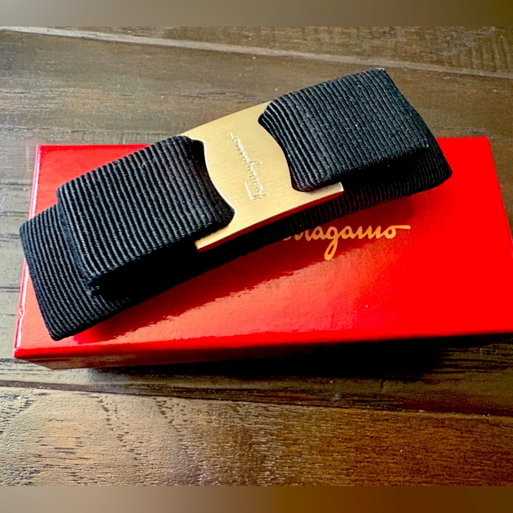 Salvatore Ferragamo hair clip - authentic, classic and elegant !